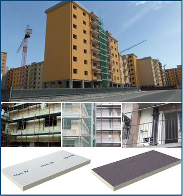 Isolamento di pareti e coperture per 158 alloggi in edilizia residenziale pubblica