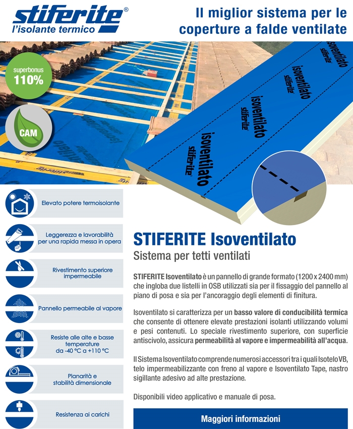 Isolamento tetto ventilato